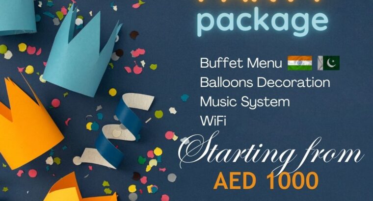 Budget Friendly Buffet Birthday Package IN SHARJAH