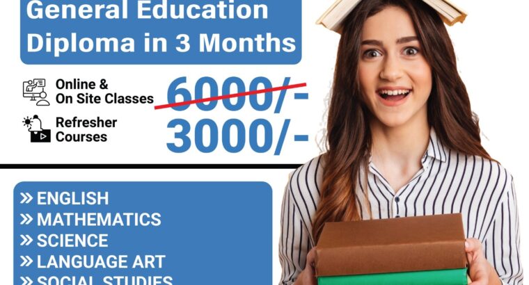 Get GED in 3 Months! Call +971568723609