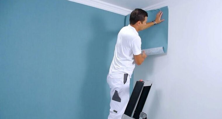 Wall Paper Fixing Work – Alasafeer Group