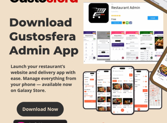 Rent a Complete Online Restaurant Setup – AED 2.20/Hour with Gustosfera