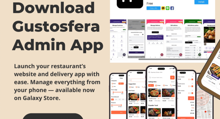 Rent a Complete Online Restaurant Setup – AED 2.20/Hour with Gustosfera