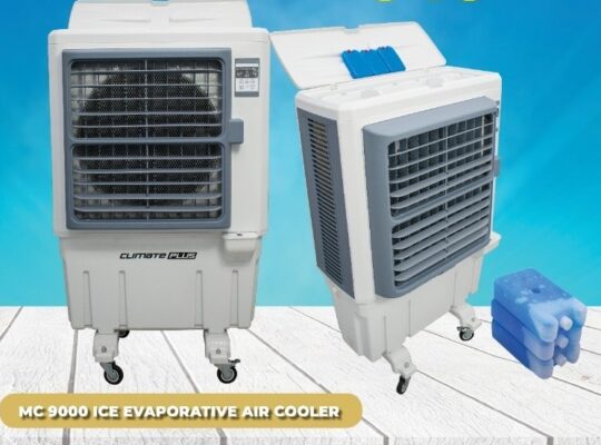 High-Performance 90L Air Cooler with Ice Pack – 9000 m³/h Airflow