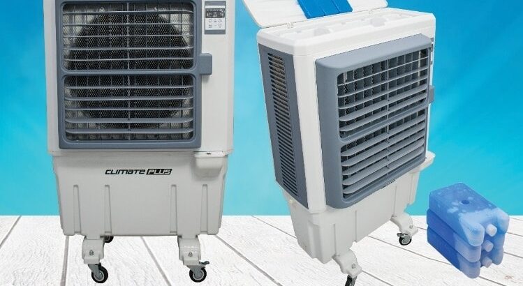 High-Performance 90L Air Cooler with Ice Pack – 9000 m³/h Airflow