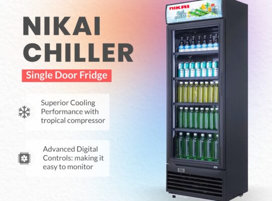 Nikai 450L Single Door Commercial Chiller Fridge – Stylish & Powerful Cooli