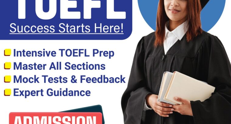 Ace the TOEFL Exam Call 0568723609