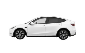 Tesla Y White Car Rental In Dubai For Sustainable Luxury Travel