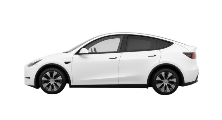 Tesla Y White Car Rental In Dubai For Sustainable Luxury Travel