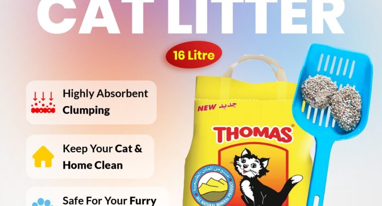Buy Online – Thomas Cat Litter 16L (Non-Clumping, Unscented)