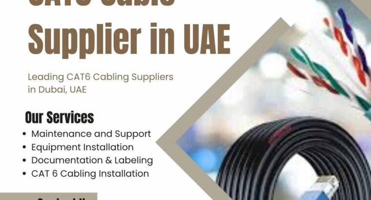 Is CAT6 Cable Supplier in UAE Right for Your Network?
