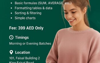 Sharjah Excel Training Institute Master Excel Skills Quickly 0568723609