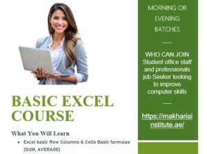 Advanced Excel Online Program UAE Call 0568723609