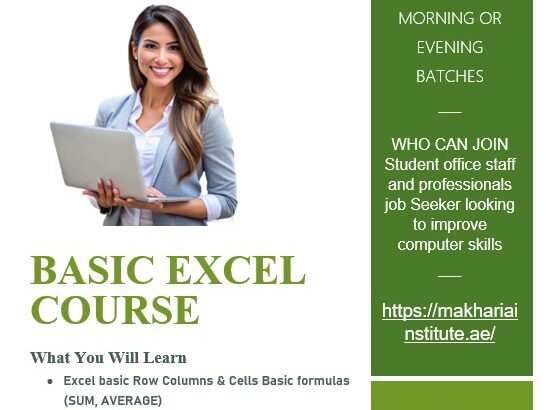 Advanced Excel Online Program UAE Call 0568723609