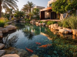 How a Garden Pond Can Transform the Look of Your Dubai Villa