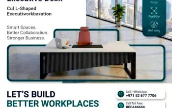 Cul L-Shaped Executive Desk – Premium Office Desk in UAE