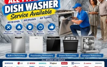 5-STAR DISHWASHER REPAIR” “GENUINE PARTS • GUARANTEED SERVICE