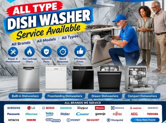 5-STAR DISHWASHER REPAIR” “GENUINE PARTS • GUARANTEED SERVICE