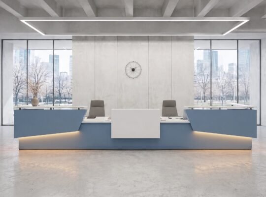 Contemporary U-Shape Reception Desk | Ergospace UAE
