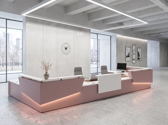 Contemporary U-Shape Reception Desk | Ergospace UAE